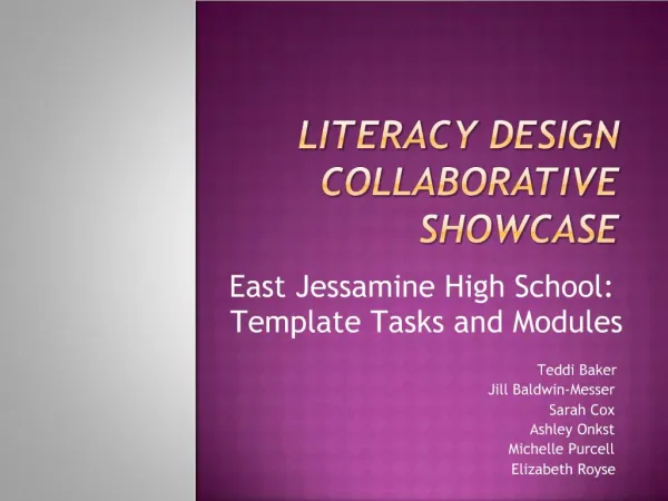 Literacy Design Collaborative Showcase