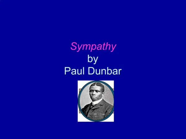 Sympathy by Paul Dunbar