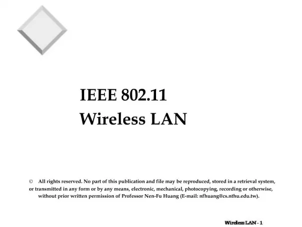 Wireless LAN Architecture