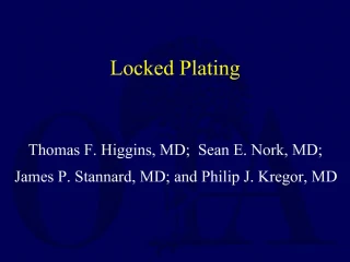 Locked Plating - slide 1