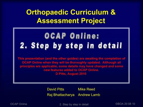OCAP Online