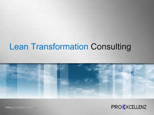 Lean Transformation Consulting