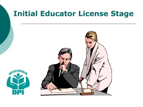 Initial Educator License Stage