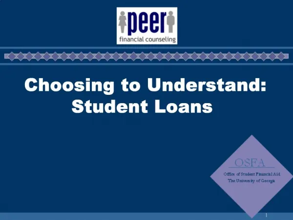 Choosing to Understand: Student Loans