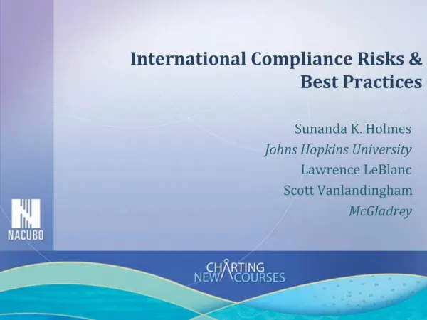 International Compliance Risks Best Practices