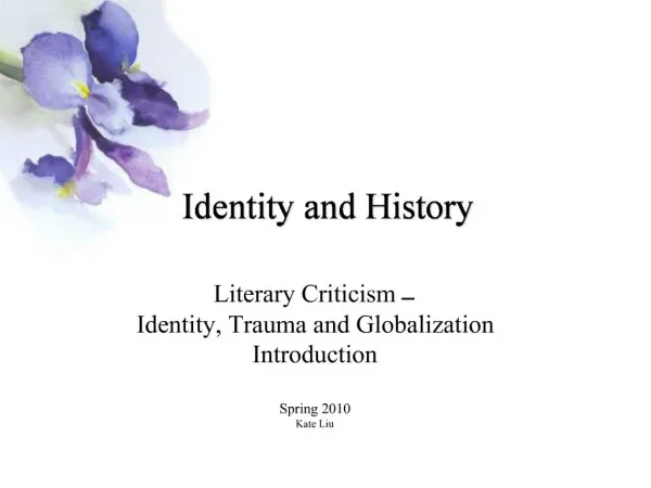 Identity and History