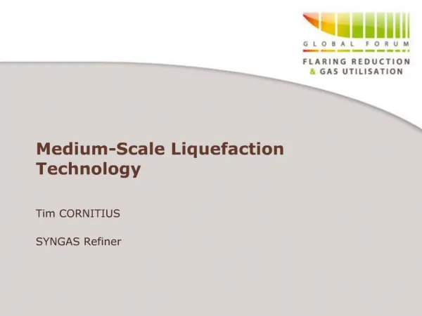 Medium-Scale Liquefaction Technology