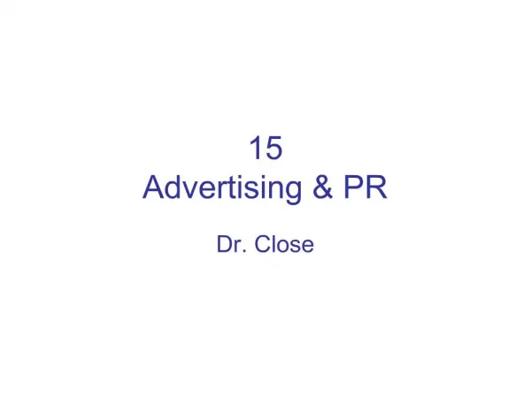 15 Advertising PR