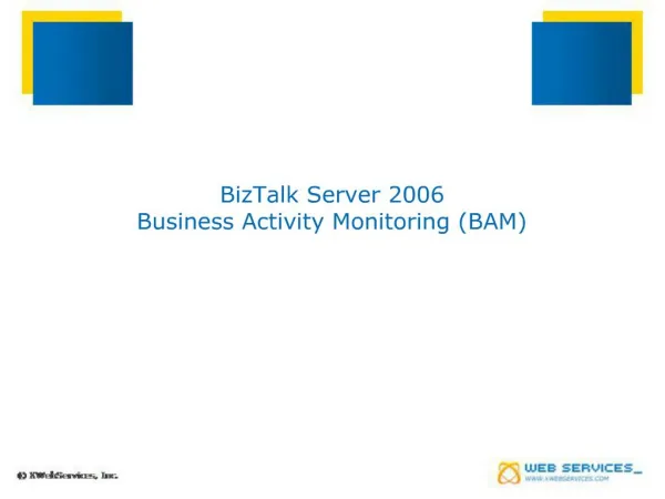BizTalk Server 2006 Business Activity Monitoring BAM