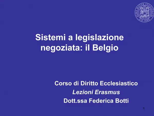 Sistemi a legislazione negoziata: il Belgio