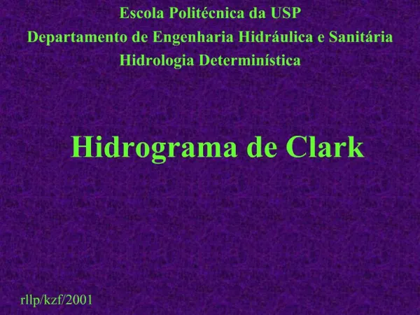 Hidrograma de Clark