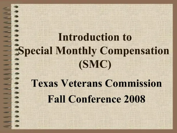 Introduction to Special Monthly Compensation SMC