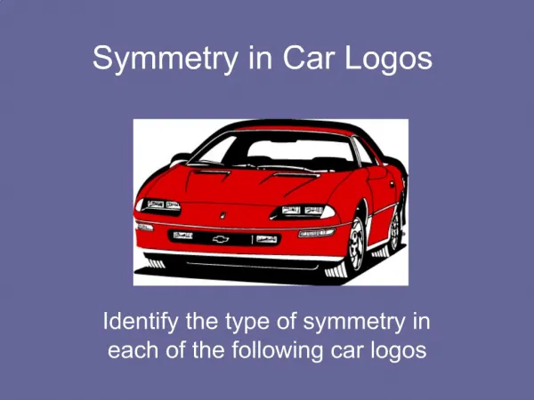 Symmetry in Car Logos