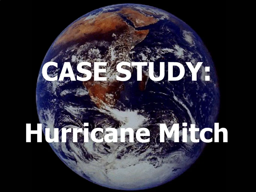 hurricane mitch case study