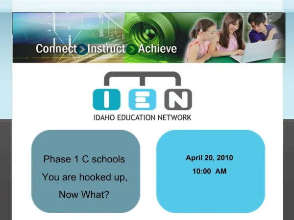 What is the Idaho Education Network?