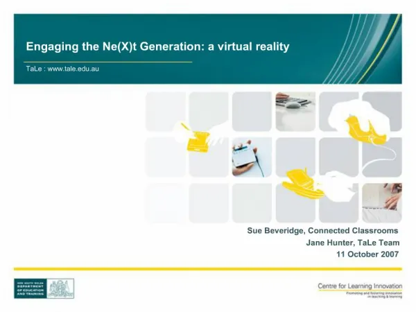 Engaging the NeXt Generation: a virtual reality