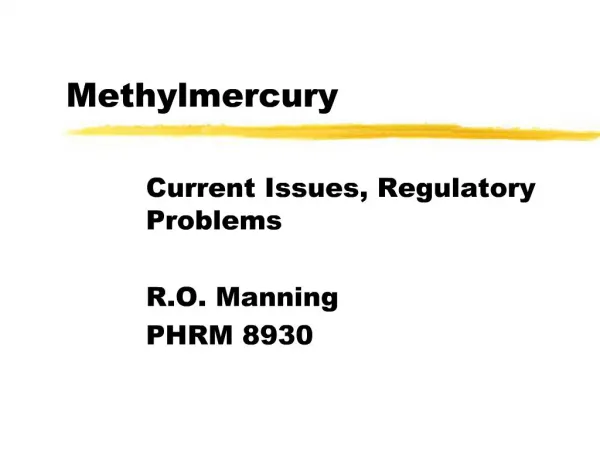 Methylmercury