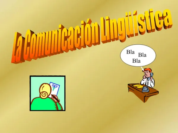 La Comunicaci n Ling stica