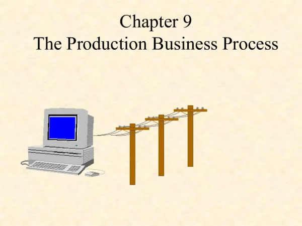Chapter 9 The Production Business Process