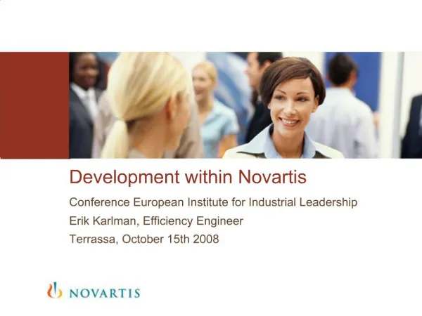 Development within Novartis