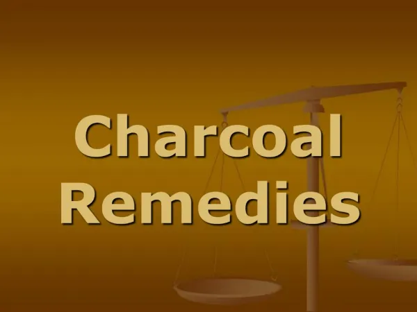 Charcoal Remedies