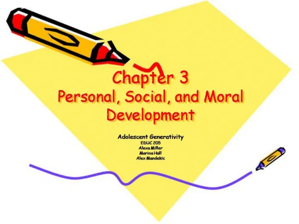 Chapter 3 Personal, Social, and Moral Development