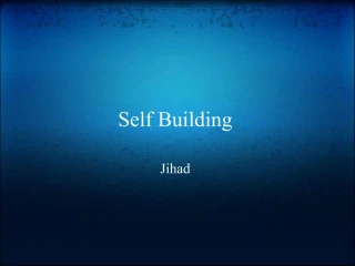 Self Building - slide 1