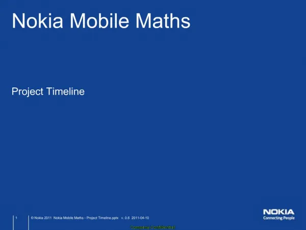 Nokia Mobile Maths