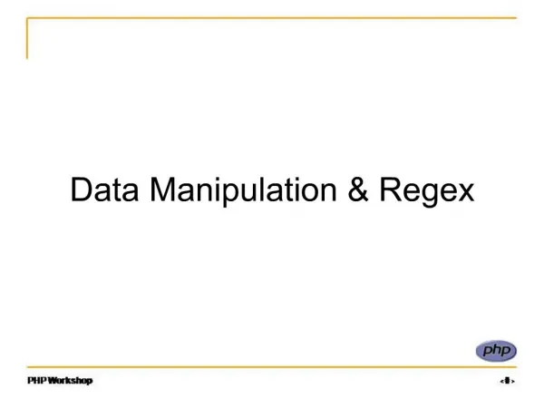 Data Manipulation Regex
