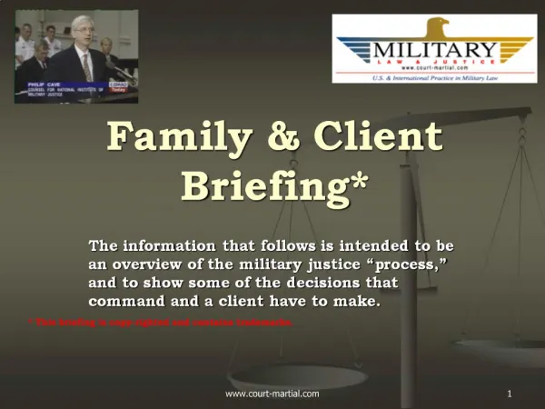 Family Client Briefing