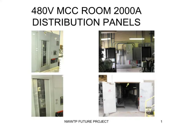 480V MCC ROOM 2000A DISTRIBUTION PANELS