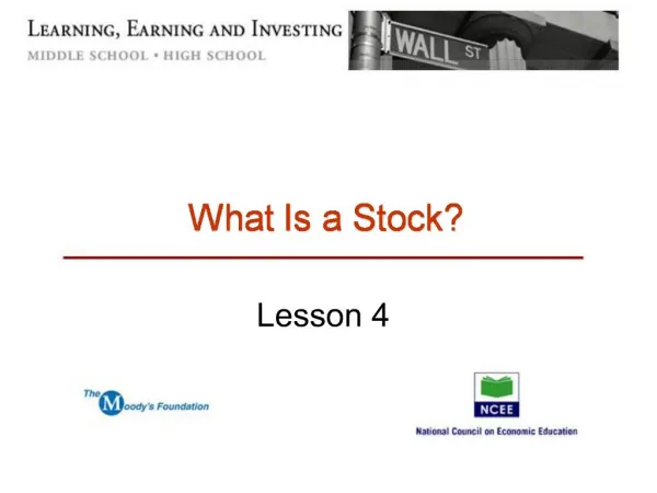 What Is a Stock