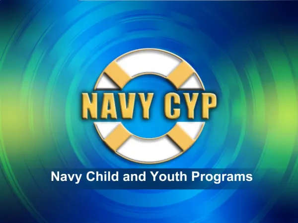 Navy Child and Youth Programs