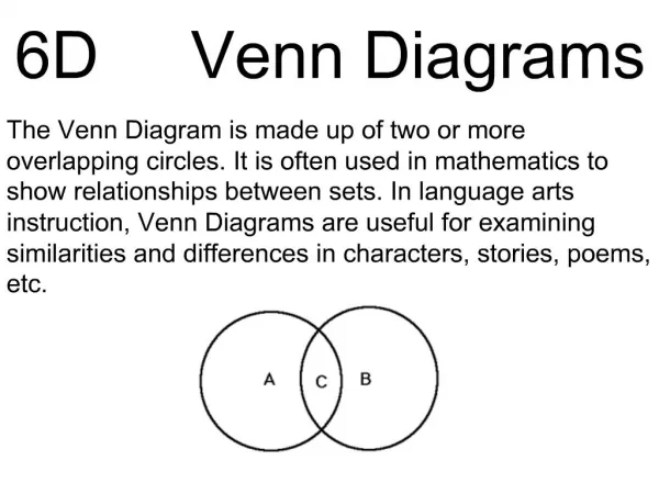 6D Venn Diagrams