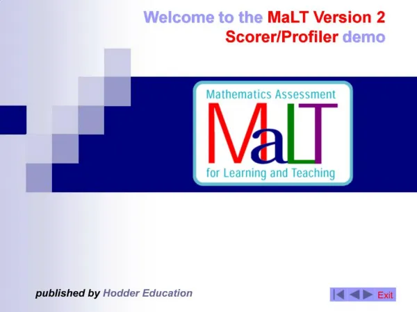 Welcome to the MaLT Version 2 Scorer