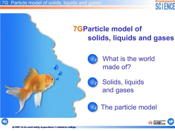 7G Particle model of solids, liquids and gases