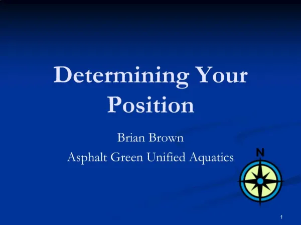 Determining Your Position
