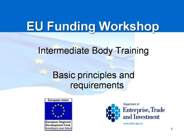 EU Funding Workshop