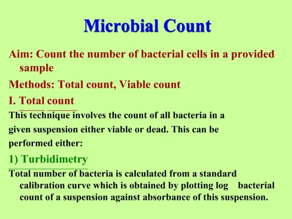 Microbial Count