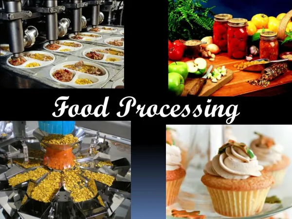 Proper Information about Food Processing