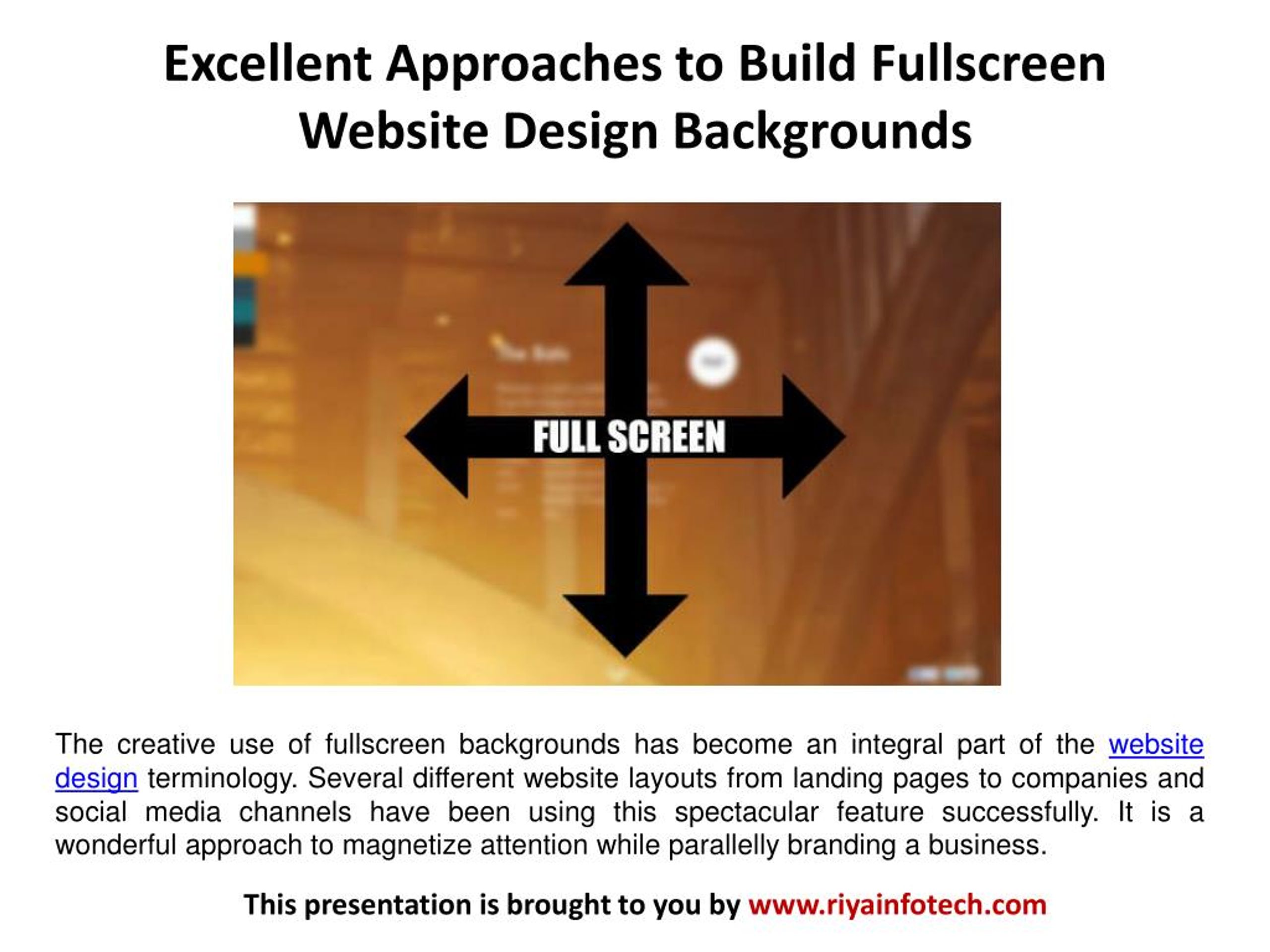 PPT - Excellent Approaches to Build Fullscreen Website Design ...