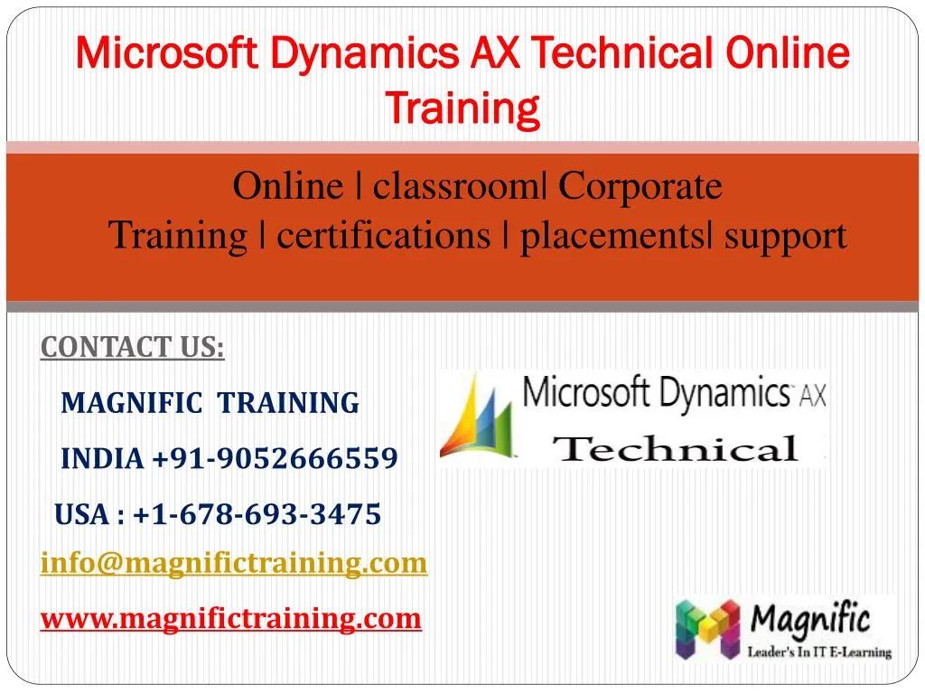microsoft dynamics ax technical online training