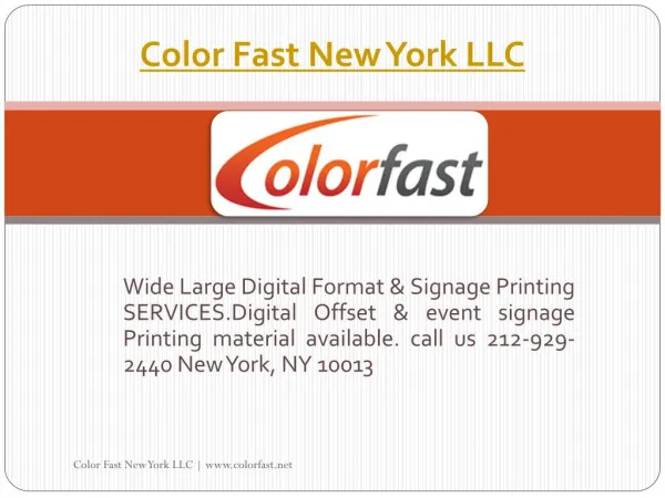 Digital Large Format Printing Company|signage material NYC