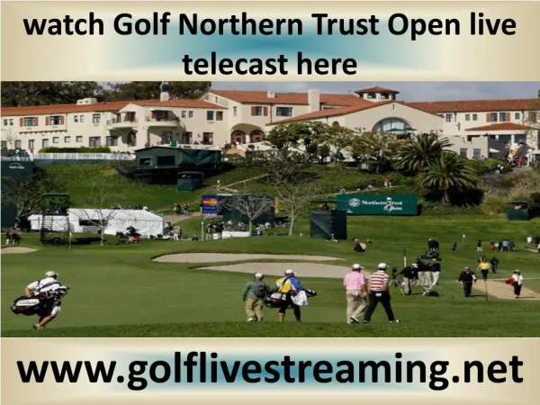watch Northern Trust Open Golf 2015 live