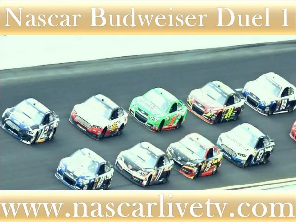 See Nascar Budweiser Duel 1 Race Live Streaming