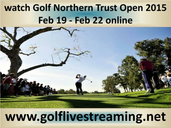live Northern Trust Open Golf 2015 stream