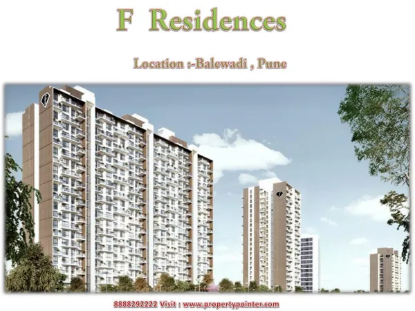 F Residences Balewadi- Pune