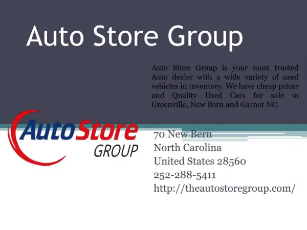 Get Auto Loans in Greenville and New Bern NC