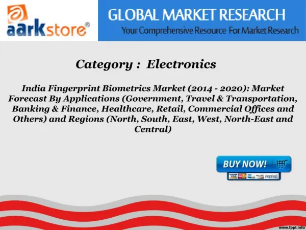 Aarkstore - India Fingerprint Biometrics Market (2014 - 2020