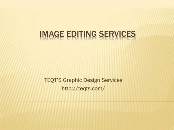 Photo editing services
